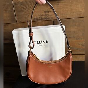 Celine Mini Ava shoulder bag in brown leather NWT Authentic
